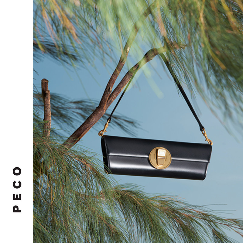 PECO独立设计易拉罐系列818原创法棍包真皮小众高级感轻奢复古