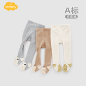 珊瑚绒不掉档打底裤 Aengbay婴儿连裤 袜冬季 保暖大屁屁宝宝打底袜