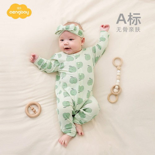 Aengbay莫代尔婴儿连体衣夏薄款