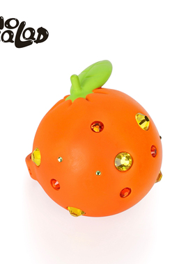 官方emo salad 3D打印表情包 亮钻橘子戒指 原创设计 Orange ring