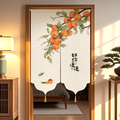 流苏门帘隔断窗高级感轻奢风卧室家用半帘2025新款高档遮挡布帘子