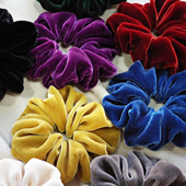 福2呆真丝丝绒肠圈天鹅绒大肠圈温柔气质肥肠圈超多褶皱发圈发饰