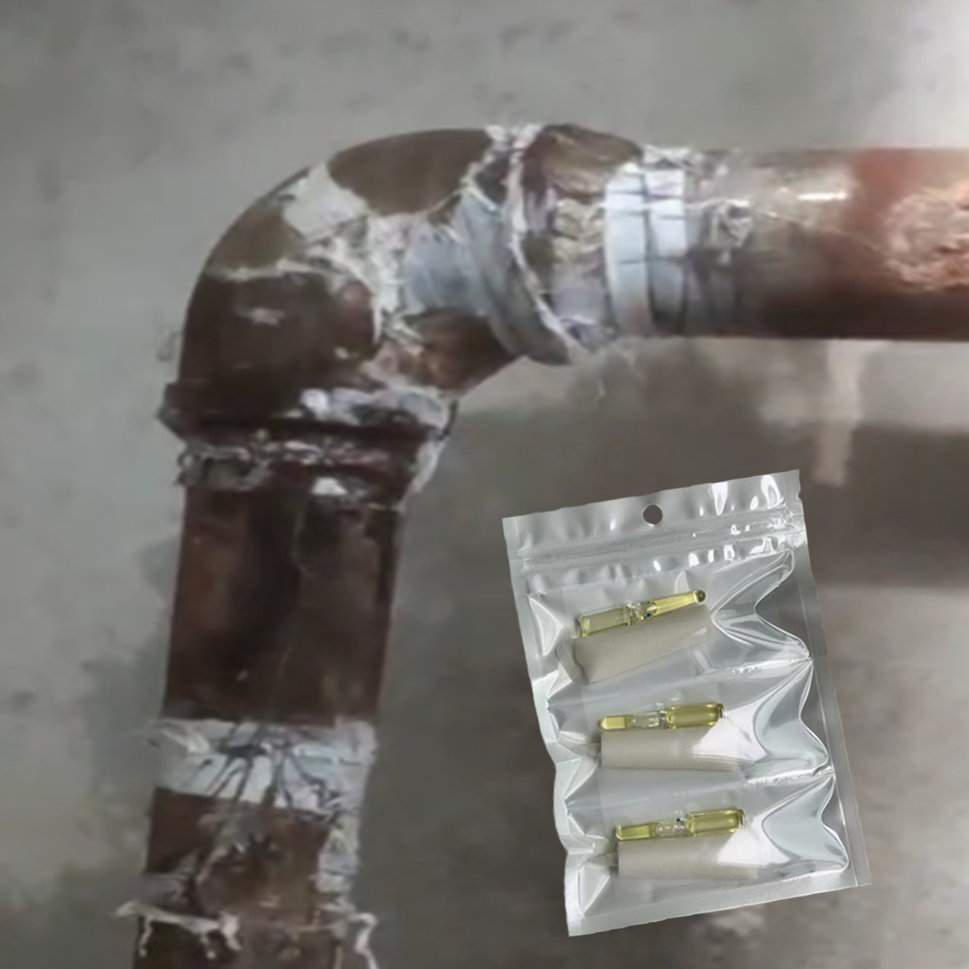 锅炉蒸汽管接头丝口漏气修补胶水