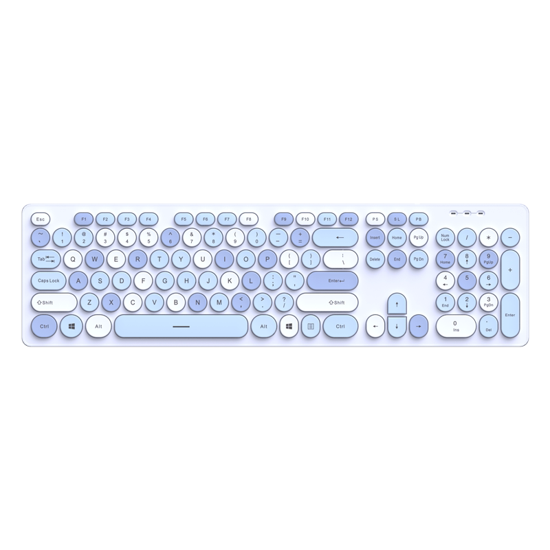 2.4G无线复古朋克键帽按键静音