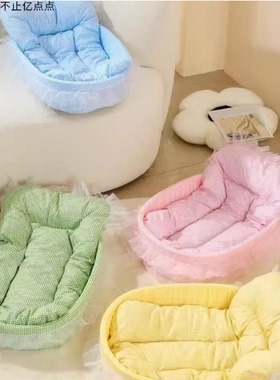 40cm娃床棉花娃娃20厘米睡床家具公主小型狗窝凉席冬季两用保暖