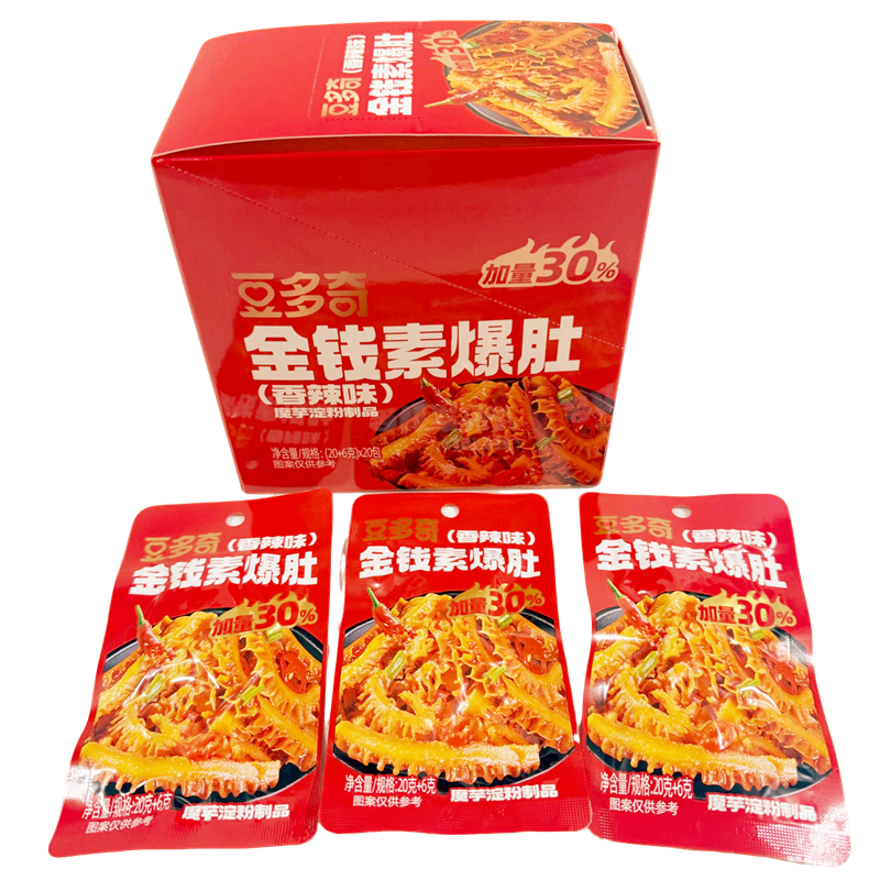 豆多奇金钱素爆肚麻辣解馋零食