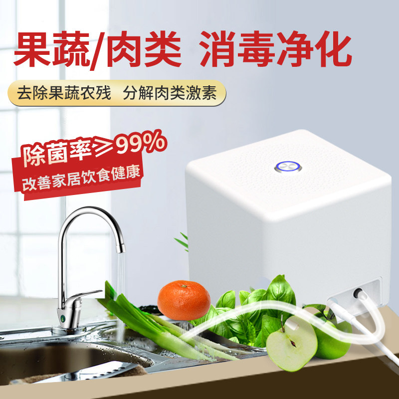 果蔬清洗机家用杀菌消毒机食材净化器除农残臭氧产生器洗菜机