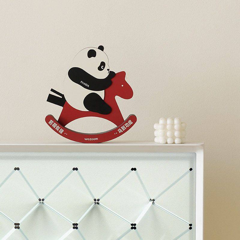 WOZOOM屋准创意熊猫摇摆桌面摆件客厅电视柜玄关装饰乔迁新居礼品,家居饰品,桌面摆件,淘宝优惠券,粉丝福利购,淘宝优惠卷