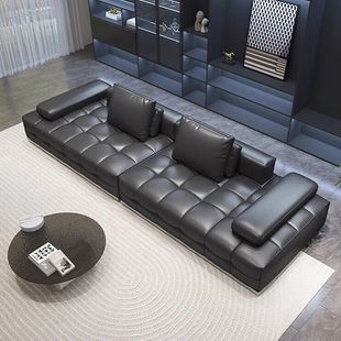 锐驰(CAMERICH)佛山劳伦斯半青皮全青皮头层牛皮沙发高定沙发直