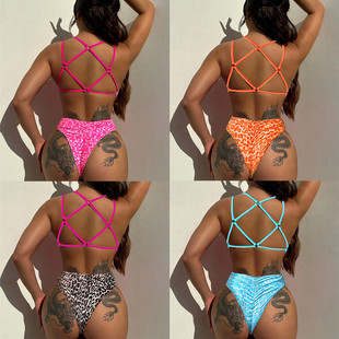 Integrated 泳装 One 一体式 性感泳衣比基尼泳衣女 piece bikini