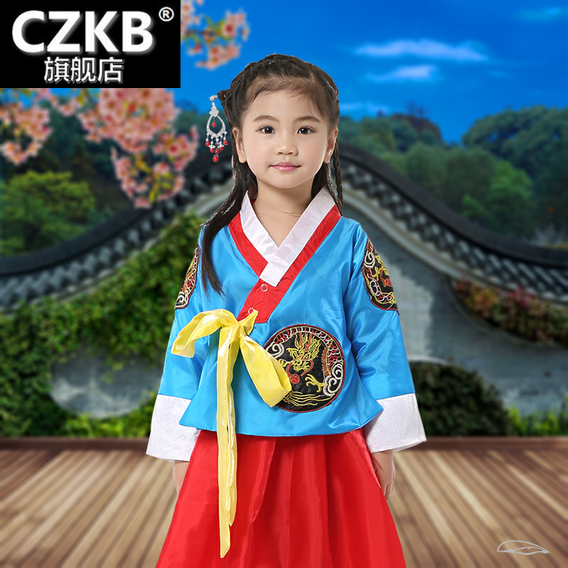 韩国民族风摄影演出六一幼儿服