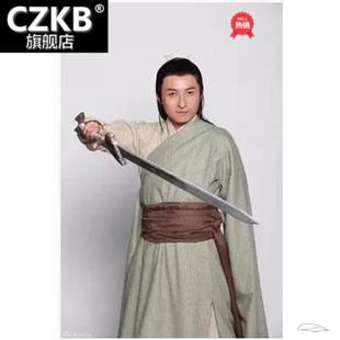 2024新款神雕侠侣杨过小龙女情侣古装年会表演演出服侠客武士服装