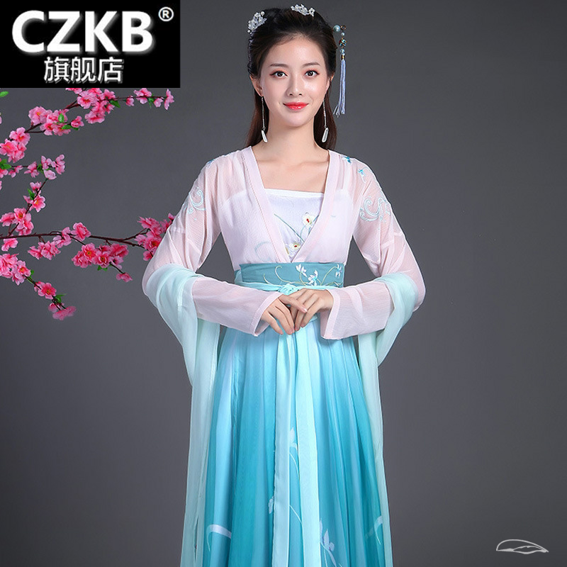 新款古代襦裙樱汉服小仙女古装表