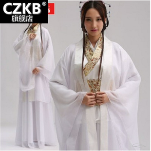 新款白素贞白娘子头饰古装白蛇传白娘子许仙小青法海表演服装包邮