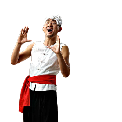 陕北民歌服装男演出服腰鼓秧歌舞蹈农民白头巾王小二游击队红腰带