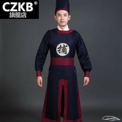 儿童古装男童古代侍卫衙役衙门捕头捕快差役官差衣服六一表演出服