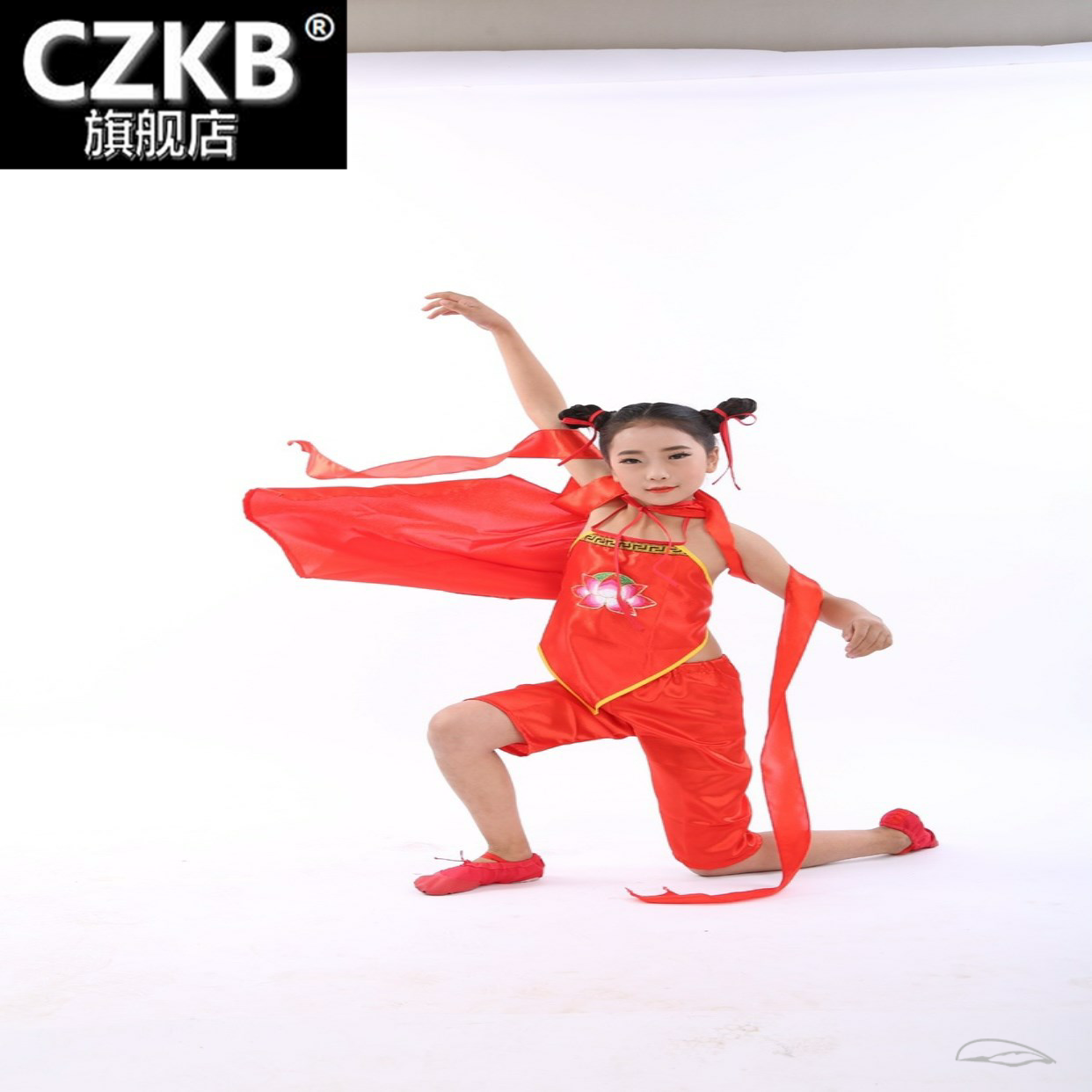 新款红孩儿表演服哪吒闹海演出服儿童红孩儿表演服西游记古典服装