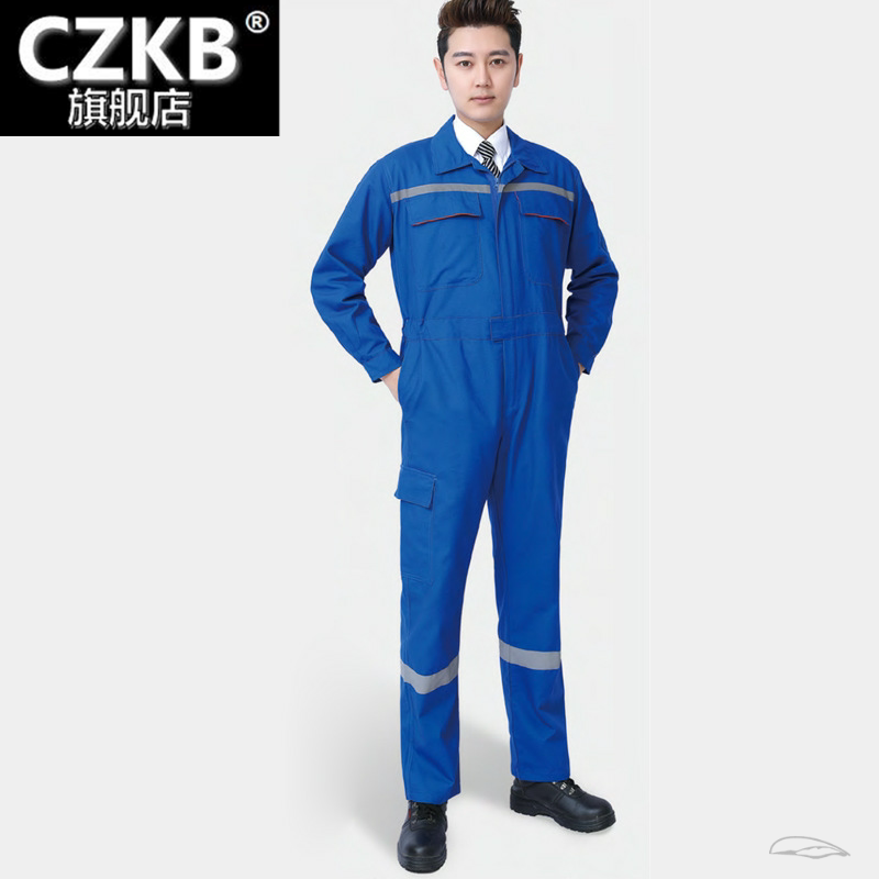 多款式连体工作服反光条工装套装