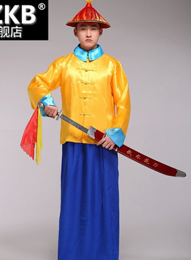 清朝古代黄马褂御前带刀侍卫护院官服宫廷御林军皇帝亲兵武士古装