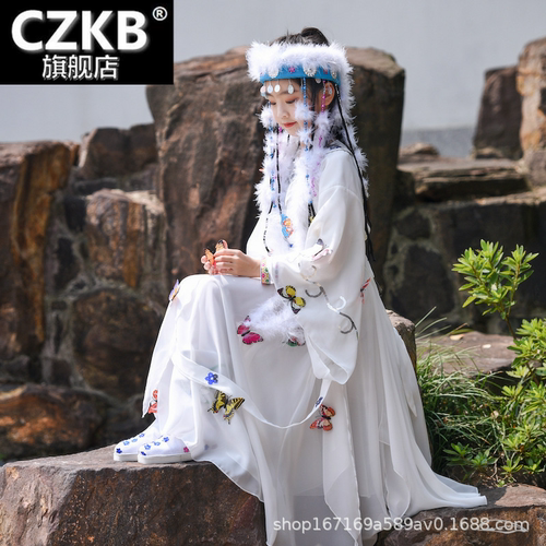 香妃同款衣服儿童古装清朝格格服