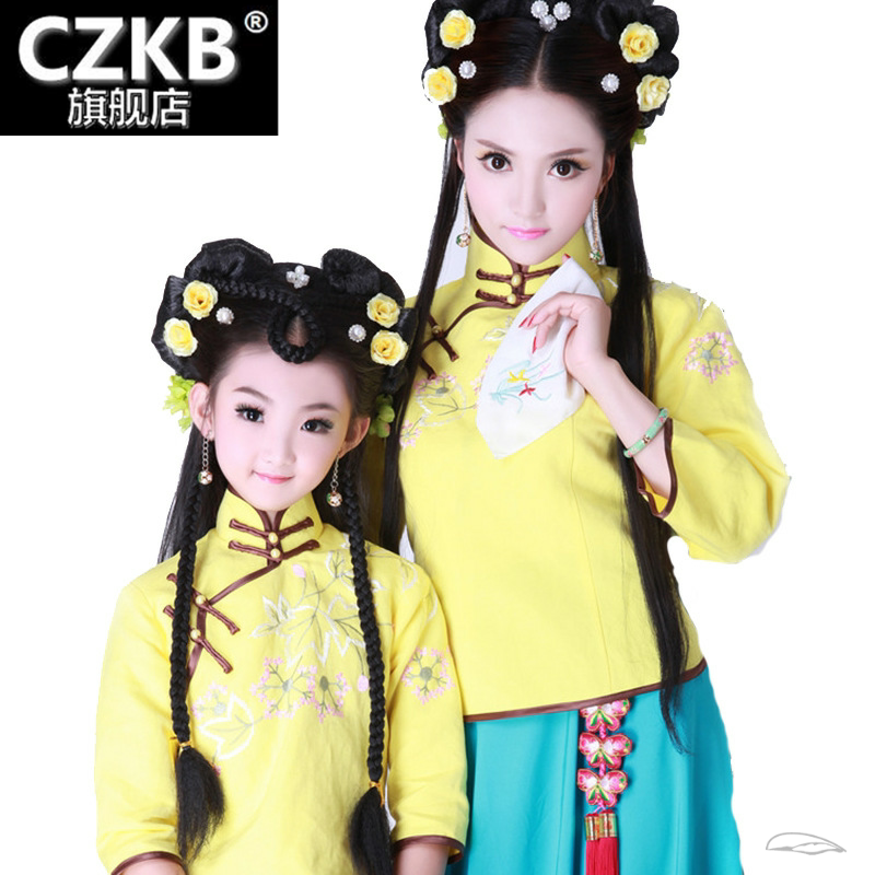 亲子古装汉服母子装儿童改良日常