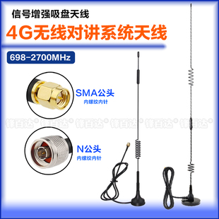 4G 5G流量电梯无线对讲高增益天线三方五方通话无距离对讲系统信号增强天线698-2700MHz