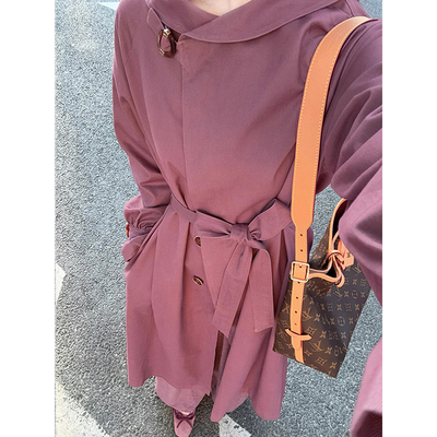 英伦风高级感气质显瘦中长款风衣