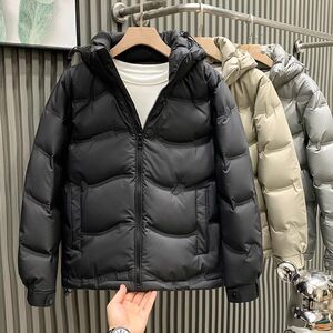 鸭绒时尚爆款羽绒服冬季2026新款潮流帅气连帽加厚保暖短款外套