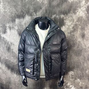韩版羽绒服男士冬季新款2025潮牌休闲保暖加厚立领短款鸭绒外套
