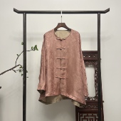 45姆米香云纱双面双穿上衣桑蚕丝外套W50173 梦江南