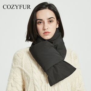 Cozyfur 围巾女冬季羽绒防水韩版百搭防寒护颈轻薄情侣保暖围脖潮