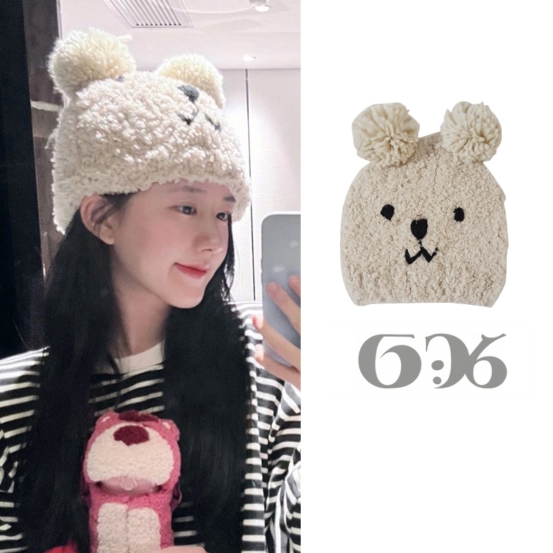明星同款针织包头帽冬季可爱
