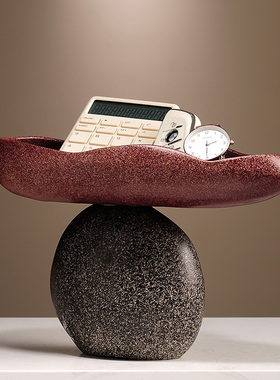 中古风时来运转摆件玄关柜钥匙桌面收纳鞋柜高级感装饰品乔迁礼物