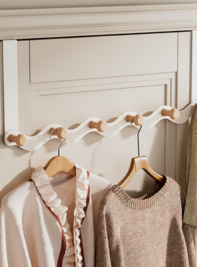 门后挂钩门上挂衣架卧室免打孔高门口加长背式包包衣服收纳挂衣钩