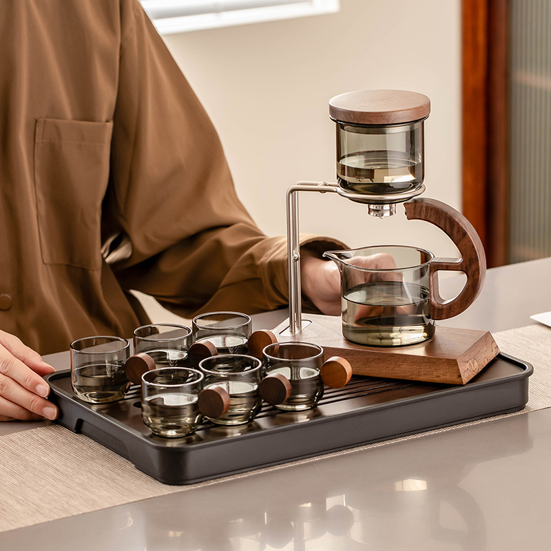 匠序玻璃自动茶具套装