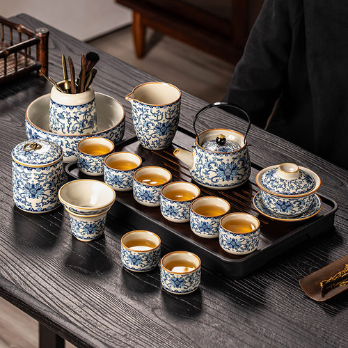 匠序2026新款青花功夫茶具套装