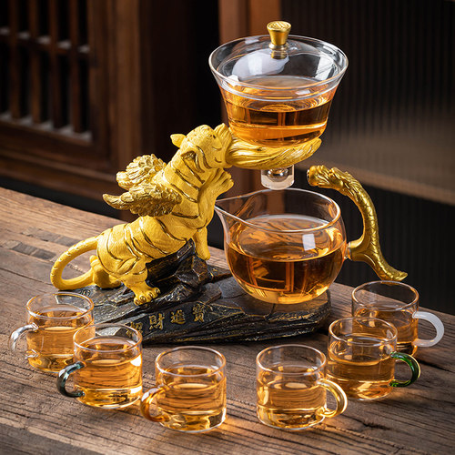 全自动家用玻璃茶具套装泡茶神器