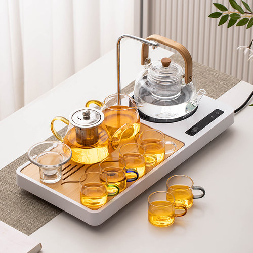 匠序玻璃茶具套装全自动一体茶盘