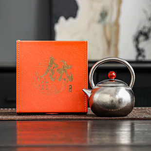 纯钛红点提梁壶家用高档防烫功夫泡茶壶个人专用办公喝茶2025新款