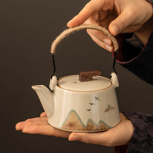 匠序陶瓷家用轻奢高档泡茶壶单个