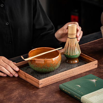 抹茶杯抹茶碗日本带嘴家用高档陶瓷日式窑变点茶碗茶筅立2026新款