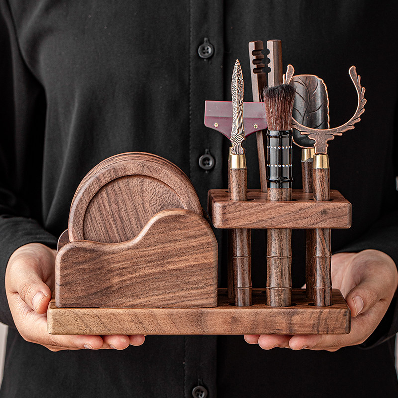 胡桃木茶道六君子套装茶具配件大全茶针茶夹杯垫高档家用泡茶工具,餐饮具,茶道/零配,淘宝优惠券,粉丝福利购,淘宝优惠卷