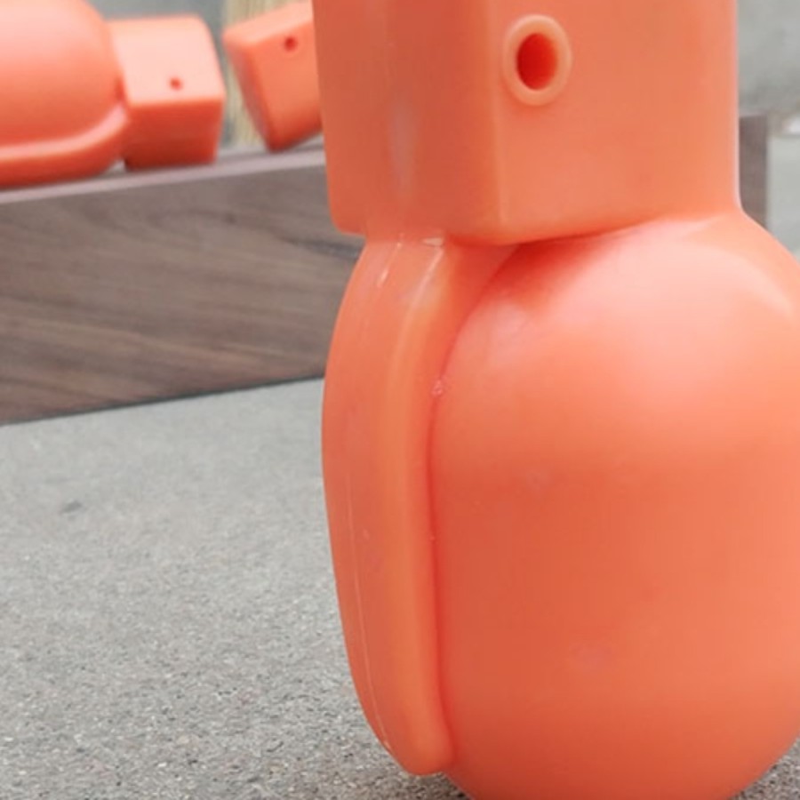 橡胶82式实心塑料桔色军训手榴82-2式训练弹DS1611教练67模拟器材