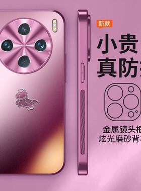 新年马年限定适用vivox100pro手机壳新款2026磨砂x100s保护套高级感梅子色ultra金属镜头全包x90防摔x80男女