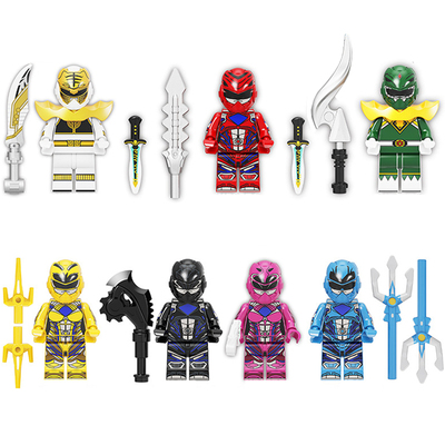 恐龙战队积木人仔玩具80后怀旧