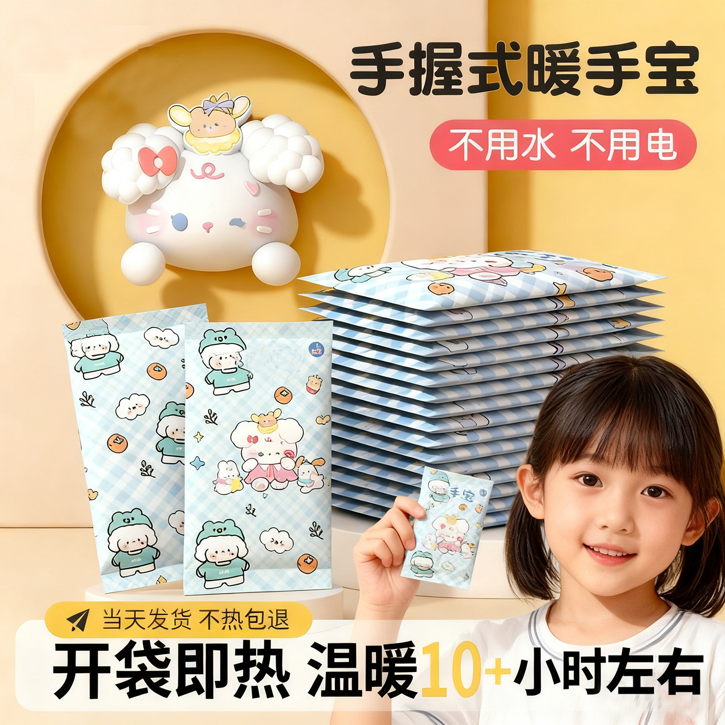 暖宝宝学生专用暖手宝手握式自发热儿童专用学生上课暖手神器新款