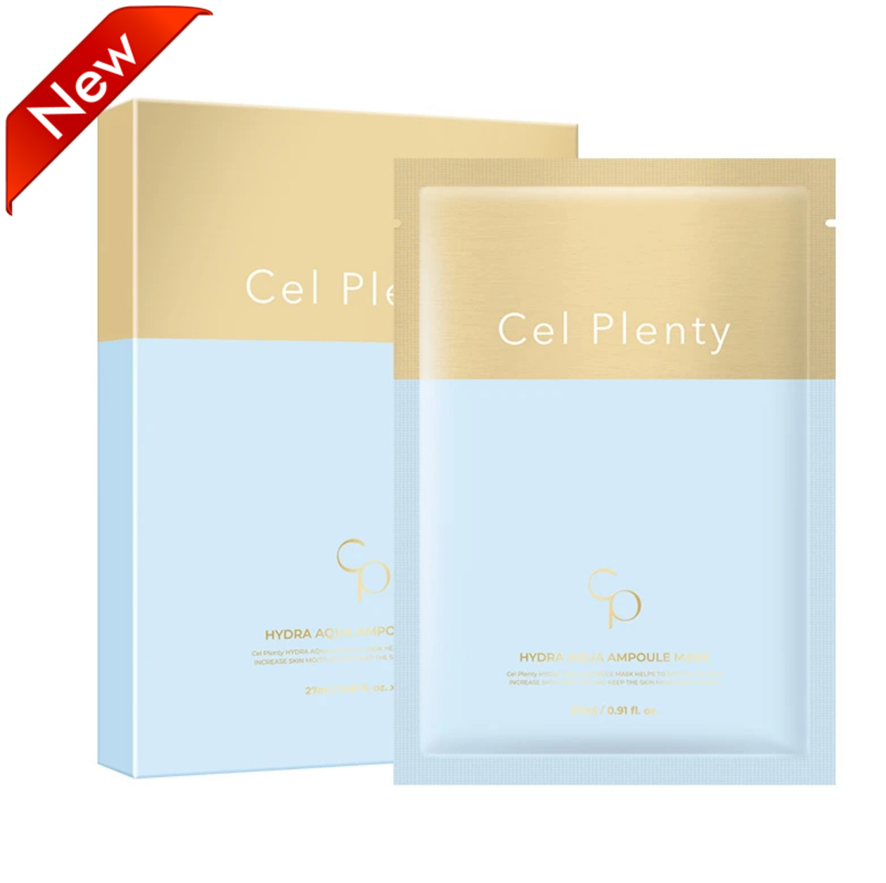 韩国Cel Plenty提亮水光晶颜水润精华面膜干皮挚爱深水炸弹敏感肌