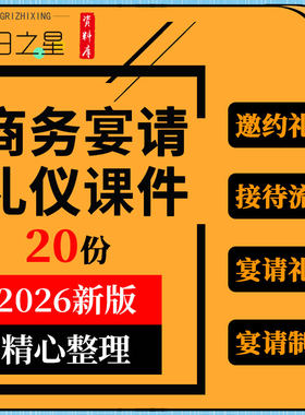企业公司招待商务宴请邀约点菜礼仪接待流程培训ppt课件管理制度
