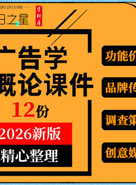 广告学概论教学PPT课件价值品牌传播调查策略创意媒介发展与管理
