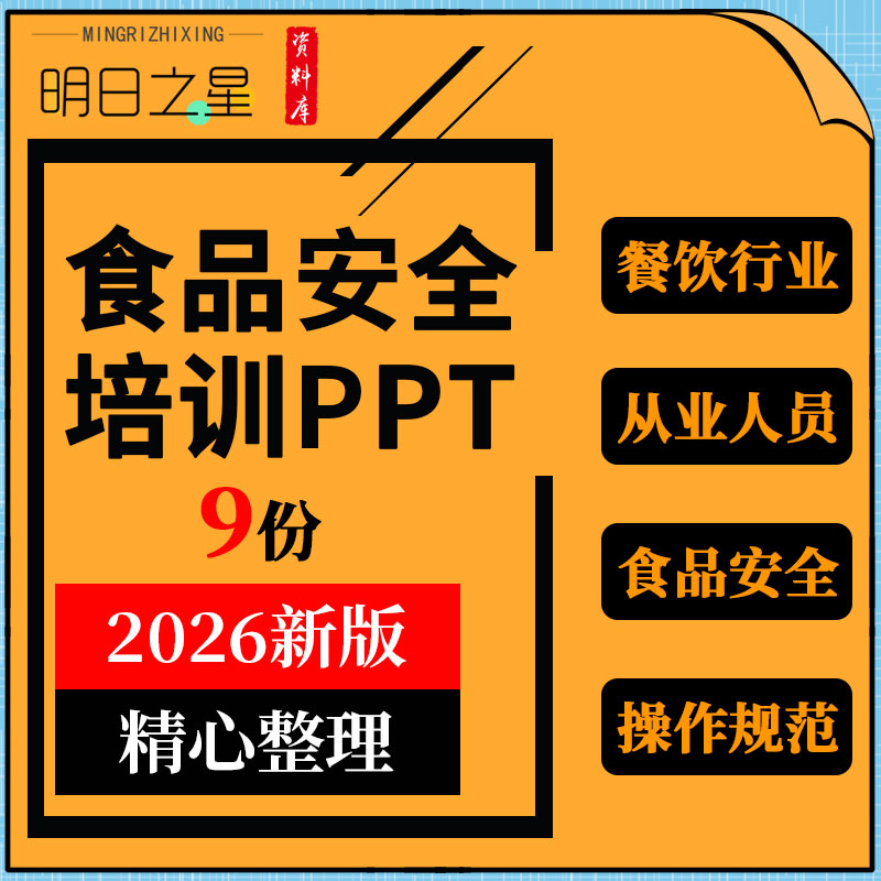 餐饮行业服务从业人员食品安全管理操作规范知识培训ppt模板课件